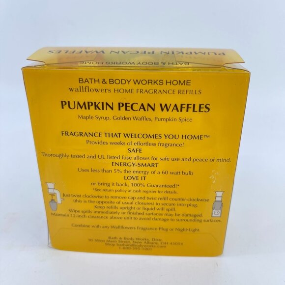 bath & body works wallflowers pumpkin pecan waffles home fragrance refills 2-pac - Picture 4 of 7